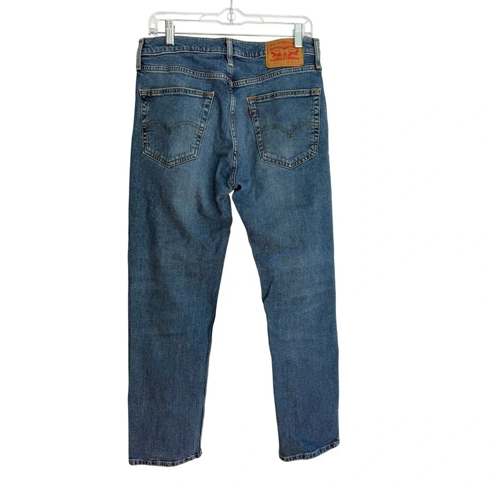 Levis Jeans Mens Blue Denim Medium Wash 514 Straight FitW32 L30